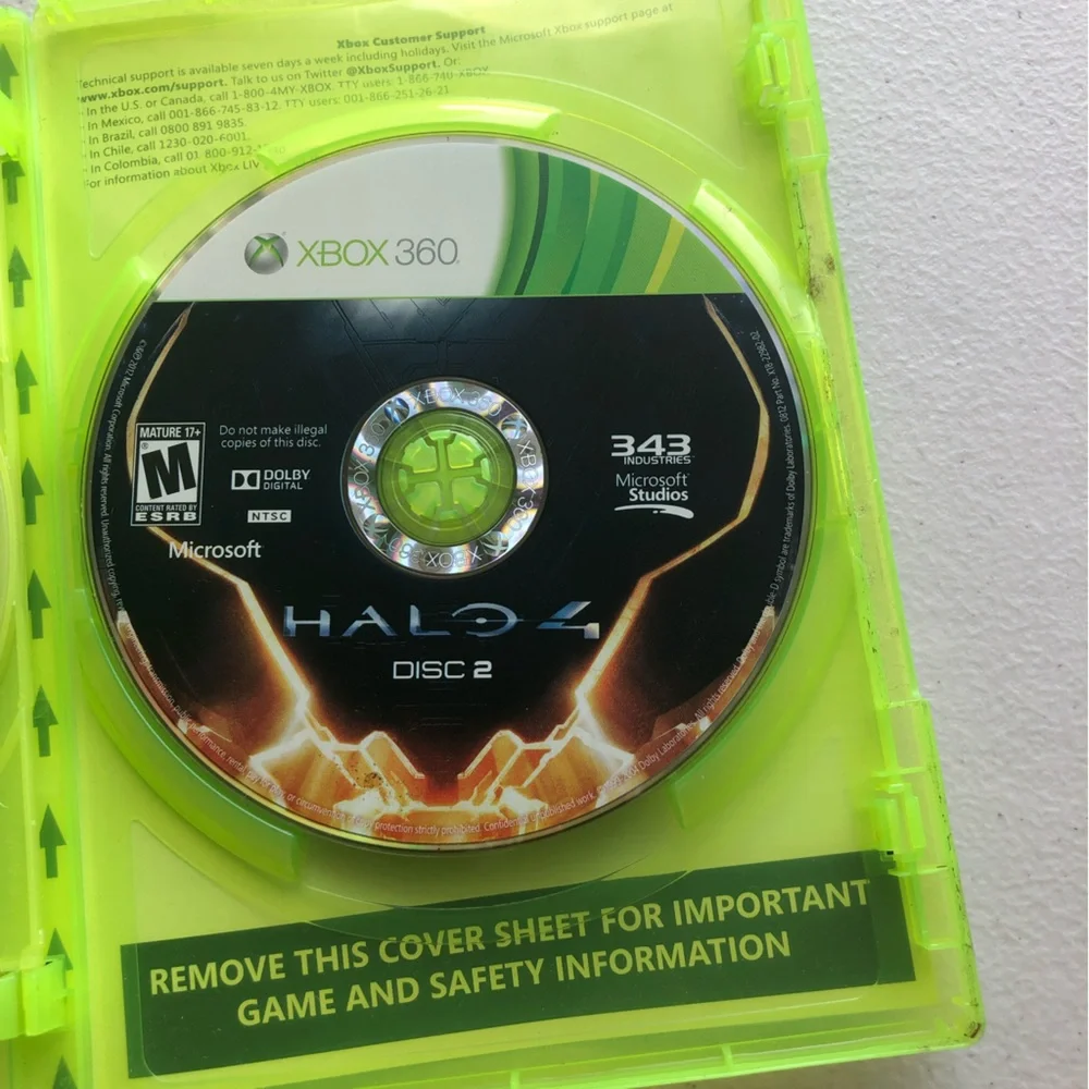 Halo 4 Microsoft Xbox 360, 2012, 2-Disc Set Rated M